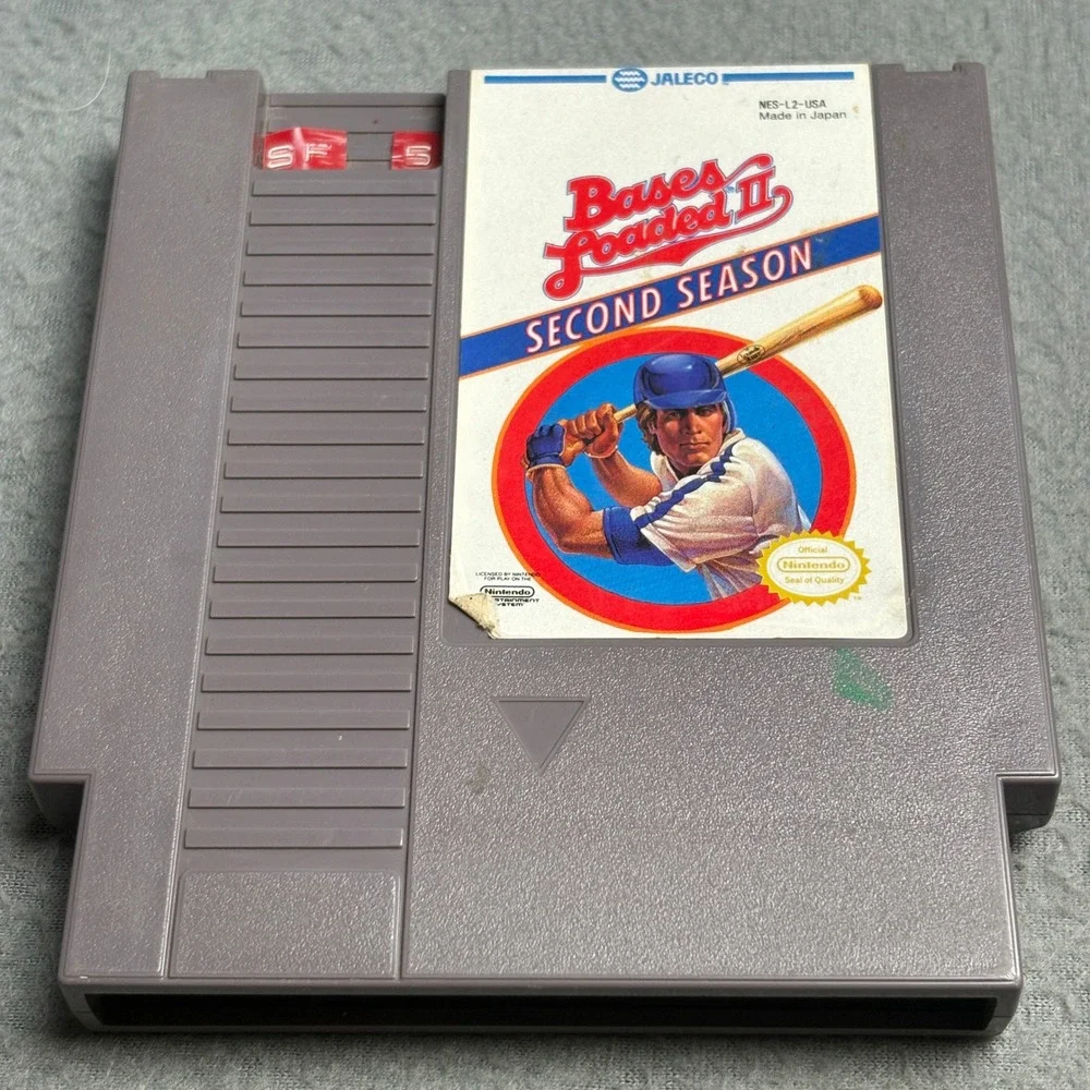 Jaleco Bases Loaded II Second Season Nintendo‎ NES NES-L2-USA Baseball Game